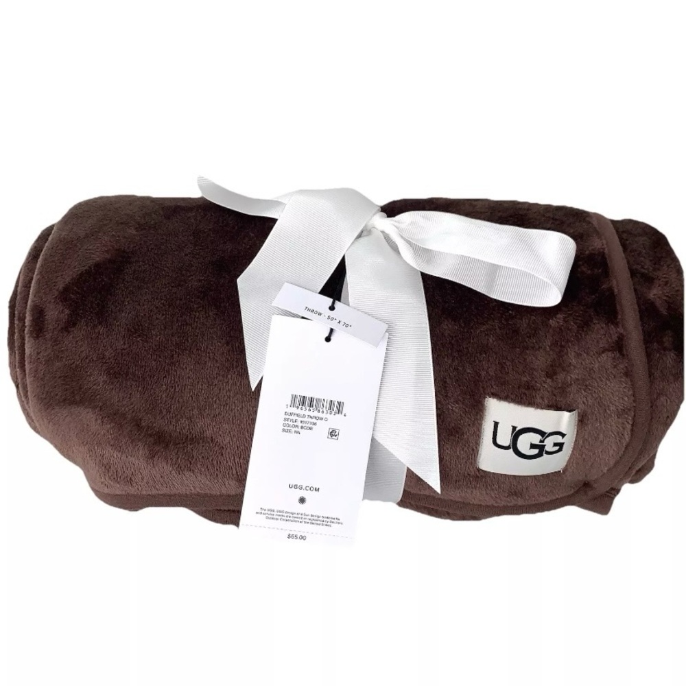 UGG Duffield Throw Blanket Brown 50" x 70" (NWT) 🔥